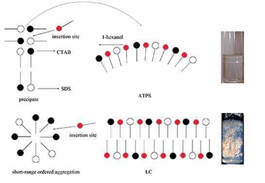 1-Hexanol Used for Enhancing Phase Behavior and Liquid Crystal Formation in SDS/CTAB Surfactant Systems
