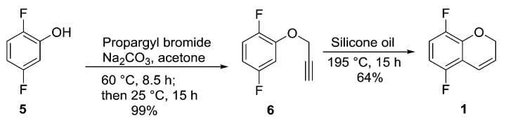 Synthesis of 5,8-Difluoro-2H-Cycloheptene Using Silicone Oil as Solvent